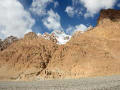 09 Eroded Hills And Snow Covered Mountain On Side Of Shaksgam Valley On Trek To Gasherbrum North Base Camp In China.jpg